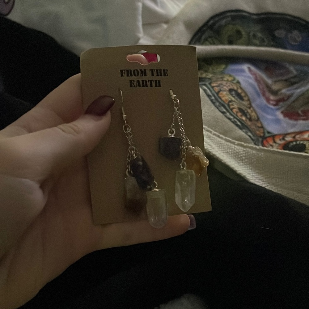 From the earth crystal earrings earring